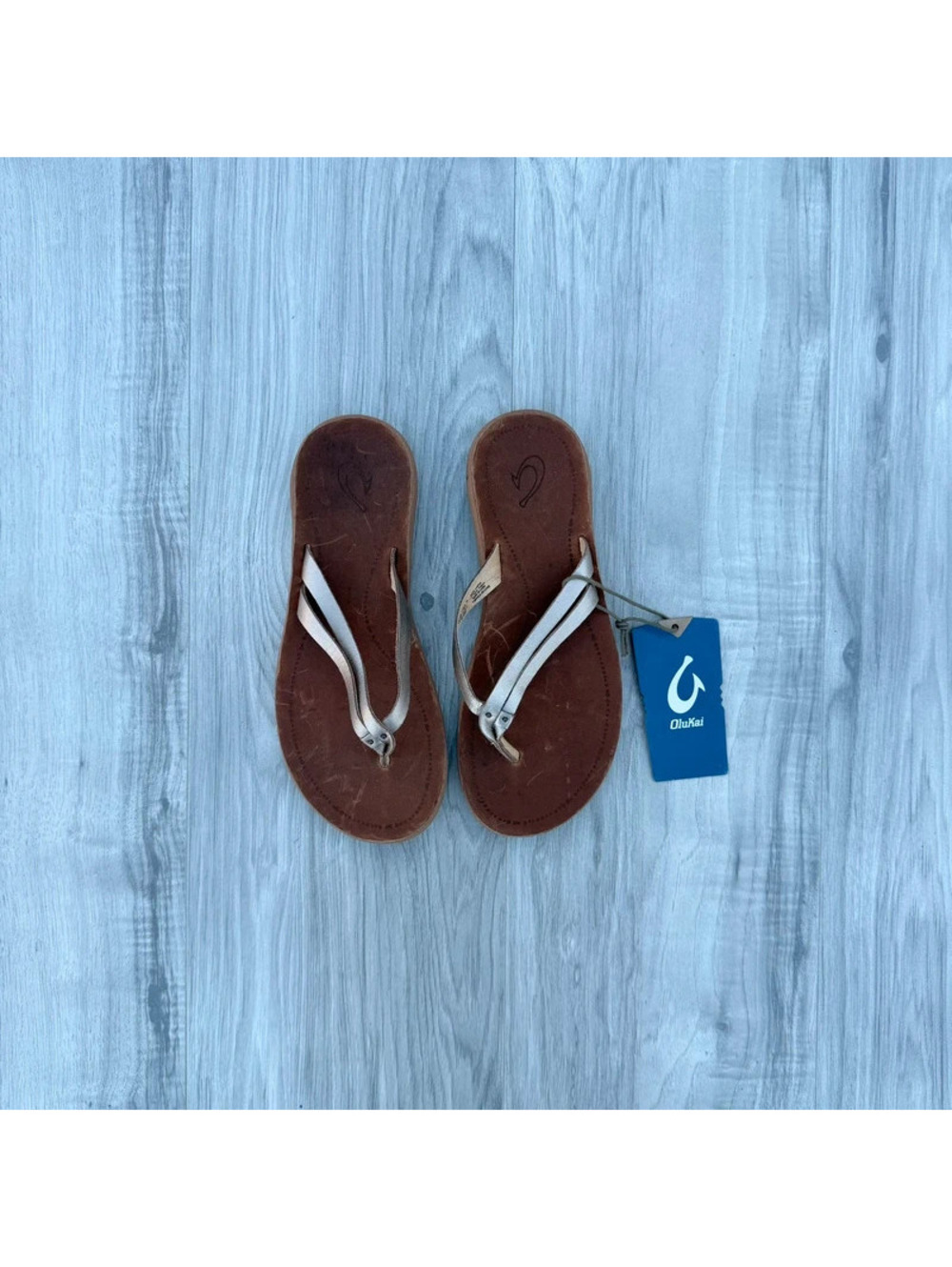 OluKai Kāpehe Luana leather sandals,